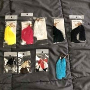 Set of‎ 9 Tassel Earrings NWT